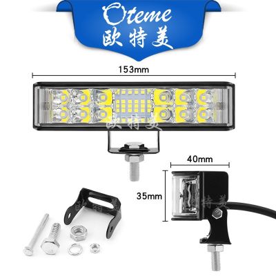汽车led大视野34LED 102w工作灯白色爆闪越野车灯改装前照led射灯图2