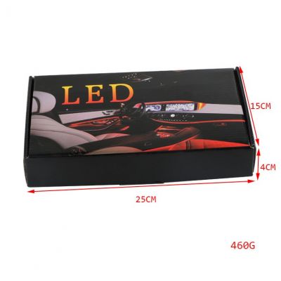 光纤led光导氛围灯七彩发光线 一拖五手机app车内仪表音乐气氛灯图5