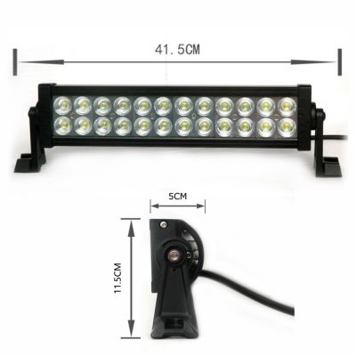 定制厂家直销汽车大灯货车长条射灯中网改装越野车顶远近LED图2