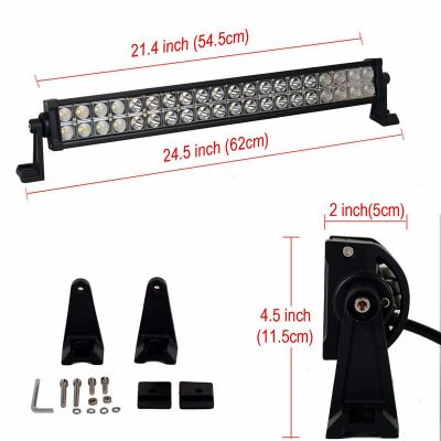 定制厂家直销汽车大灯货车长条射灯中网改装越野车顶远近LED图3