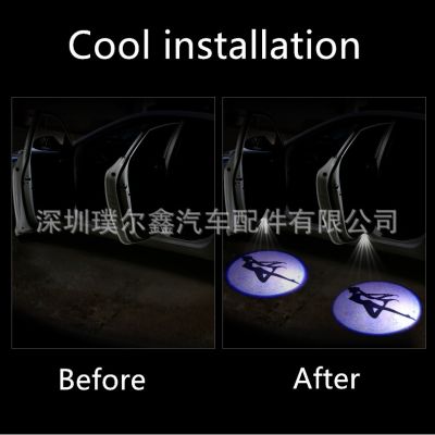 汽车LED门贴迎宾灯 投影灯 车门灯 镭射灯 通用改装免接线迎宾灯图4