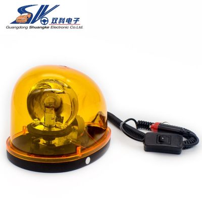 汽车警示灯旋转式蜗牛灯货车工程高速养护吸顶灯 12伏24伏爆闪灯图5