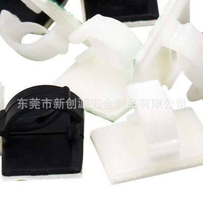 大小号线路固定整理扣免打孔墙面线卡电线理线固定器自粘 桌面线夹图2