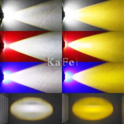 天使眼摩托车LED大灯远近光一体双色超亮双爪H4内置射灯H6大灯泡图5