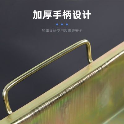 大中小号加厚汽车维修接油盆废机油接油盘零件清洗盘铁镀锌油盆图2