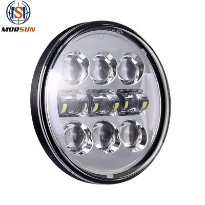 承光电子 5.75寸哈雷led摩托车大灯 45W前大灯机车改装双色前照灯图3