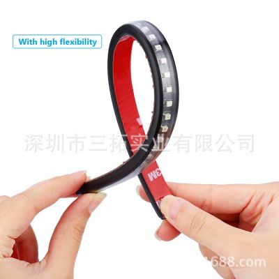 36smd汽车LED刹车尾灯流水模式转向灯 车牌灯 套管软板一体化灯条图2