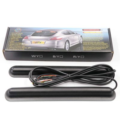 现货鱼骨款Y形汽车后挡玻璃LED流水转向指示信号高位刹车尾灯图3