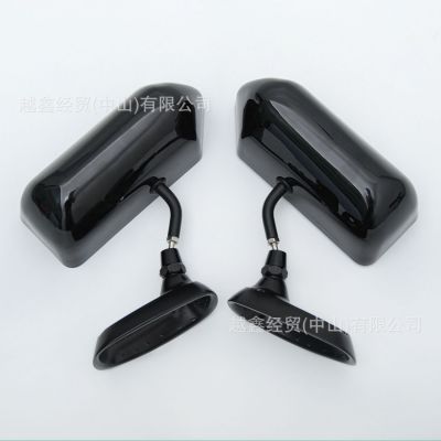 汽车改装后视镜F1子弹铝合金底座碳纤纹后视境蓝镜改装后视镜图2