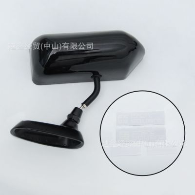 汽车改装后视镜F1子弹铝合金底座碳纤纹后视境蓝镜改装后视镜图4