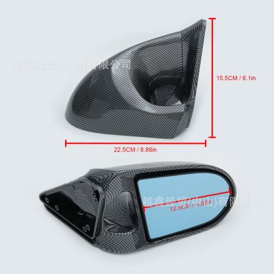 碳纹水转印镜子 适用4门思域改装后视镜1992-1996 EG1996-2000 EK图4