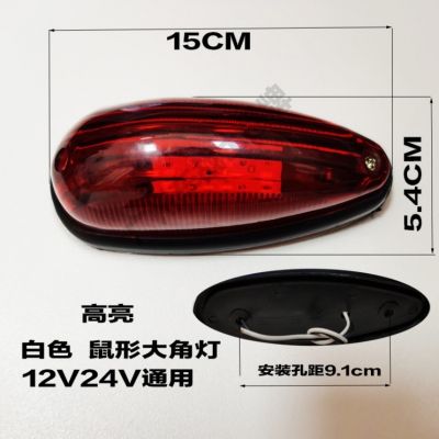 货车车厢顶灯12v24伏LED强光箱货车示宽灯角灯鼠形灯橡胶圆审车灯图5