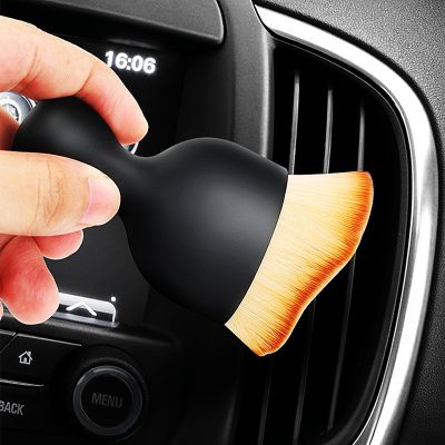汽车内饰清洗工具空调出风口清洁刷车载洗车毛刷车内缝除尘刷子图2