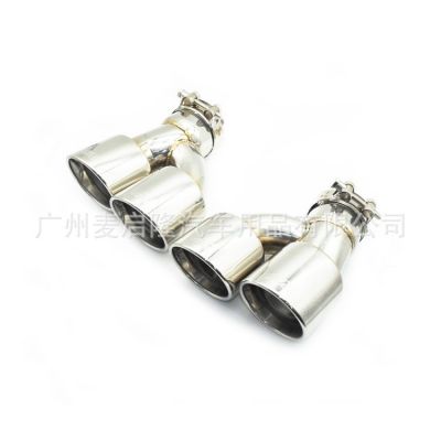 适用于宝马新5系G30G38525530540改装双边四出排气M5不锈钢黑尾喉图2