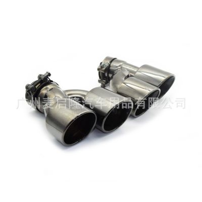 适用于宝马新5系G30G38525530540改装双边四出排气M5不锈钢黑尾喉图4