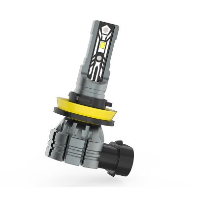 跨境新款汽车用H8 H11 H9 led灯泡3055 1600lm青柠檬黄金光前雾灯图4