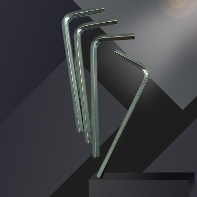 加硬蓝白锌内六角方扳手L型内六角扳手公制2~10mm平头内六角工具图3