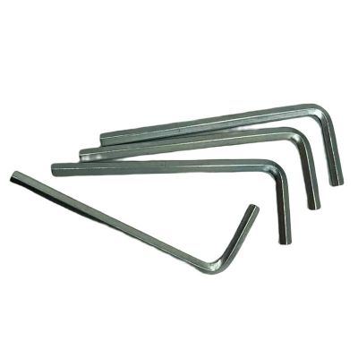 加硬蓝白锌内六角方扳手L型内六角扳手公制2~10mm平头内六角工具图5