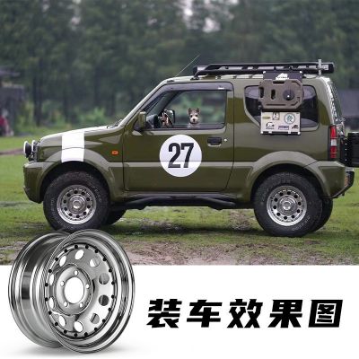 凯途适用吉姆尼途乐15寸电镀负值越野汽车复古钢圈制改装铁轮毂图4