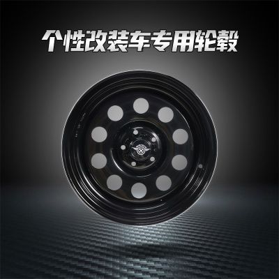 凯途适用吉姆尼途乐15寸电镀负值越野汽车复古钢圈制改装铁轮毂图3