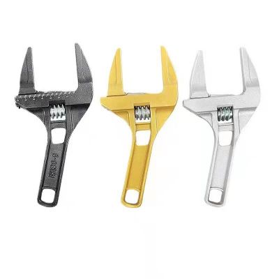 卫浴扳手大开口下水器管道多功能短柄活口扳手工具扳手多功能万用图5