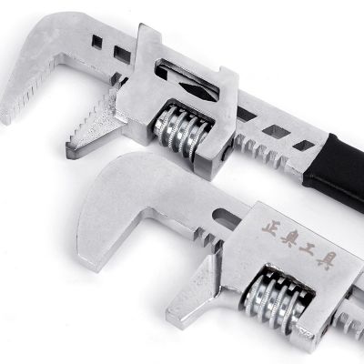 加工定制活动扳手 F型管钳 大开口扳手 水管扳手 活口扳手图3