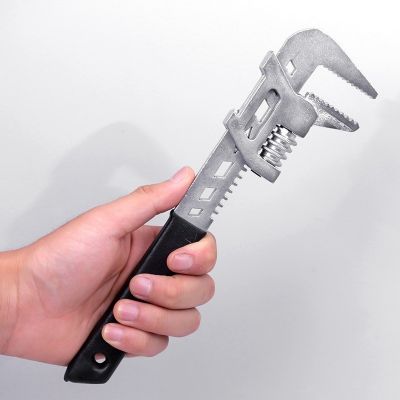 加工定制活动扳手 F型管钳 大开口扳手 水管扳手 活口扳手图4