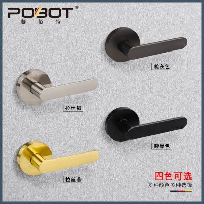 通道锁简约室内门把手卧室储物间执手锁单舌消防门过道三杆通道锁图3