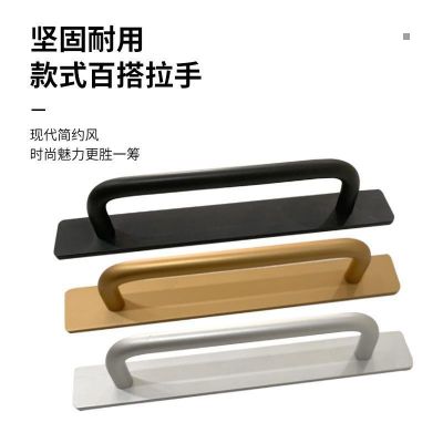 铝合金门把手手柄打孔防盗门室内卫生间浴室推拉门入户大门拉手图2