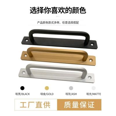 铝合金门把手手柄打孔防盗门室内卫生间浴室推拉门入户大门拉手图3