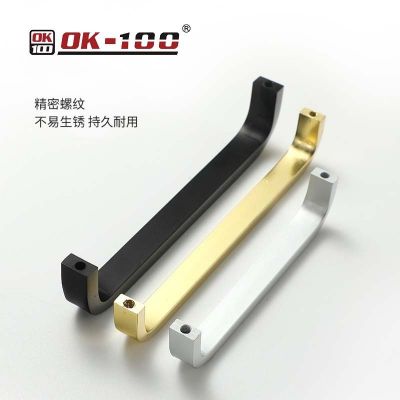 铝合金拉手门把手 衣柜门把手书柜耐磨拉手橱柜酒柜门板把手批发图5