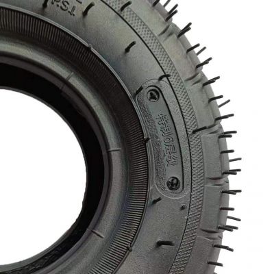 汇聚泽410/350-4代步工具车轮胎批发4.10/3.50-4手推车6层厚胎图4