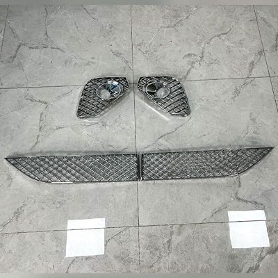 适用2020宾利欧陆GT前保险杠下中网格栅前脸进气口通风网雾灯框网图2