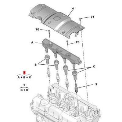 9800251580 9674680380用于标志 2008雪铁龙C3XR爱丽舍L点火线圈图3
