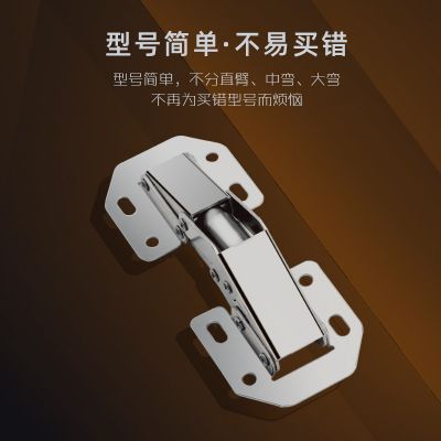 免打孔青蛙铰链合叶橱衣柜门阻尼液压缓冲桥型门铰飞机弹簧合页图3