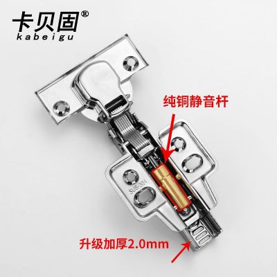 二段力304不锈钢液压阻尼铰链加厚2.0衣柜潮湿可泡水飞机烟斗合页图5