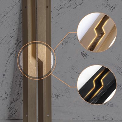 闪电衣柜拉手铝合金简约家具五金免开槽嵌入式柜门加长通顶门把手图3