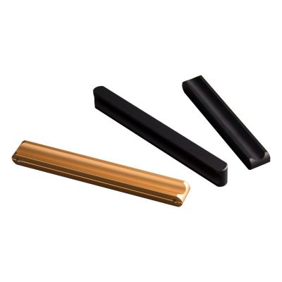 铝合金柜门拉手现代简约一字圆头轻奢金色抽屉衣柜橱柜鞋柜门把手图5