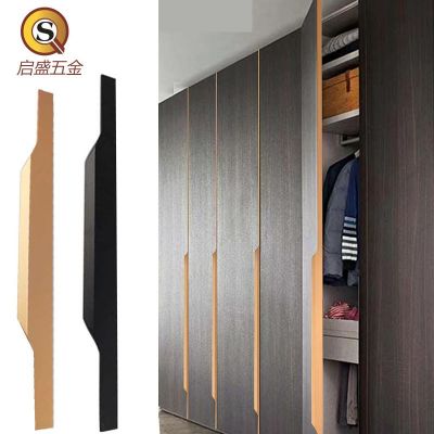 指拇封边暗拉手隐形橱柜门把手嵌入式免打孔免开槽衣柜指拇拉手