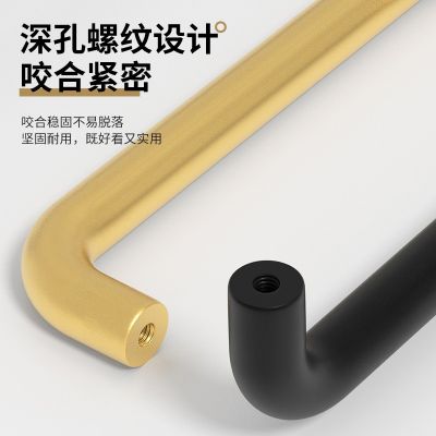 金瑞家直销太空铝合金拉手橱柜衣柜门简约拉手氧化铝抽屉把手批发图3