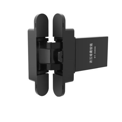 卡亨斯隐形门合页三维可调暗藏液压缓冲合页自动关木门暗十字铰链图4