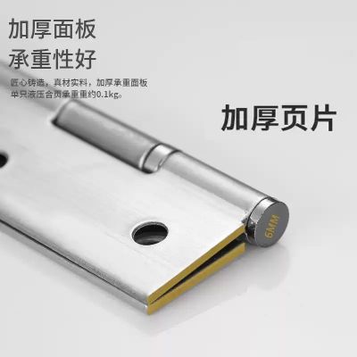 不锈钢家具合页带轴承小合页消声小柜门合页柜门铰链2寸2.5寸3寸图2