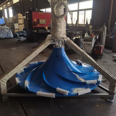 双曲面搅拌机潜水式安装示意图 QSJ-1000双曲面搅拌机图3