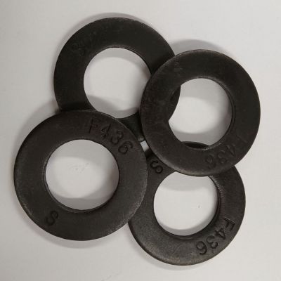 F436钢印美制ASTM平垫圈介子发黑碳钢加厚加硬垫片图4