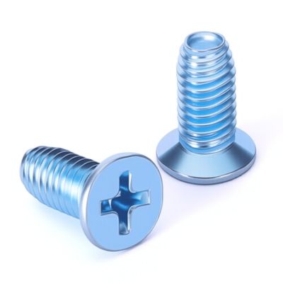镀蓝锌沉头十字三角牙自攻螺丝平头自锁螺钉五金紧固件配件批发图2