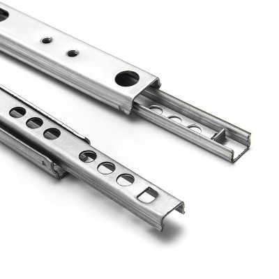 礼品盒17宽两节双向走珠滑轨 家具窄形二节双向抽屉轨道导轨图3