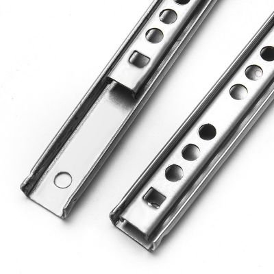 礼品盒17宽两节双向走珠滑轨 家具窄形二节双向抽屉轨道导轨图4