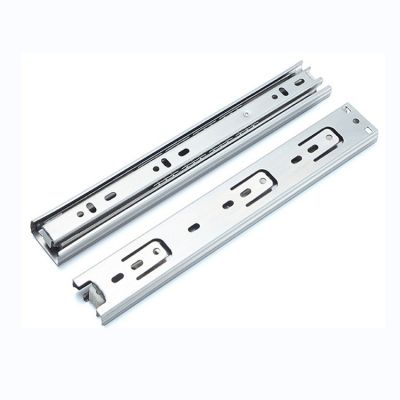 35宽不锈钢抽屉滑轨 加厚静音三节钢珠轨道 橱柜抽拉消声导轨图5