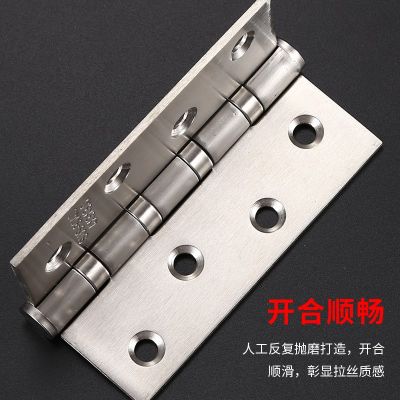 不锈钢平开合页2寸3寸4寸5寸静音轴承折页柜门窗铰链加厚木门合页图4