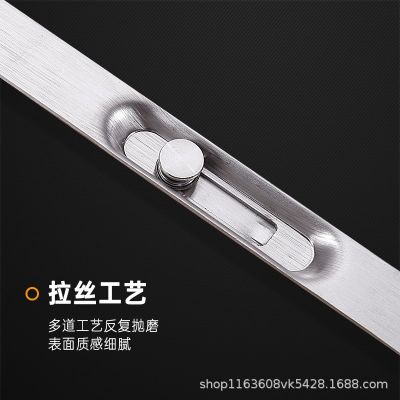 加长内藏不锈钢两孔暗插销防盗门防火门天地暗装隐形加厚插销批发图3